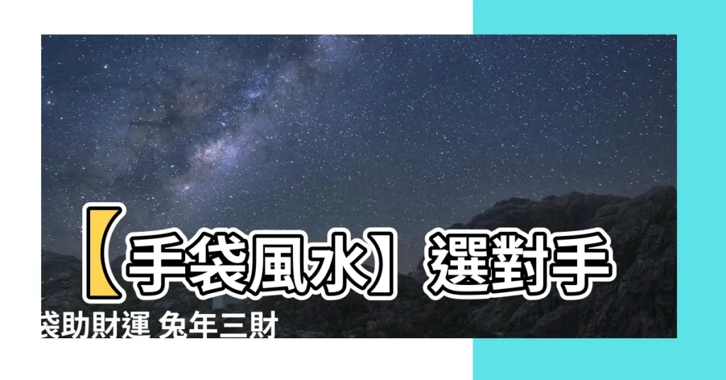 【手袋風水】【手袋風水】選對手袋助財運 兔年三財運勢大開