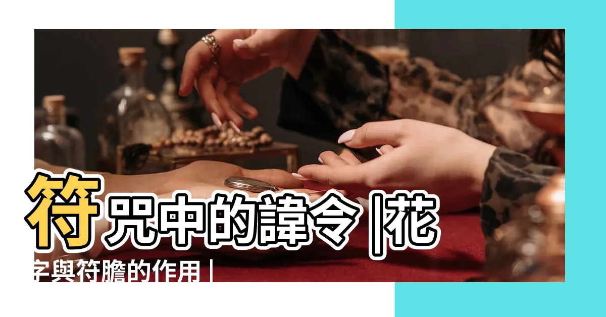 【符膽花字】符咒中的諱令 |花字與符膽的作用 |