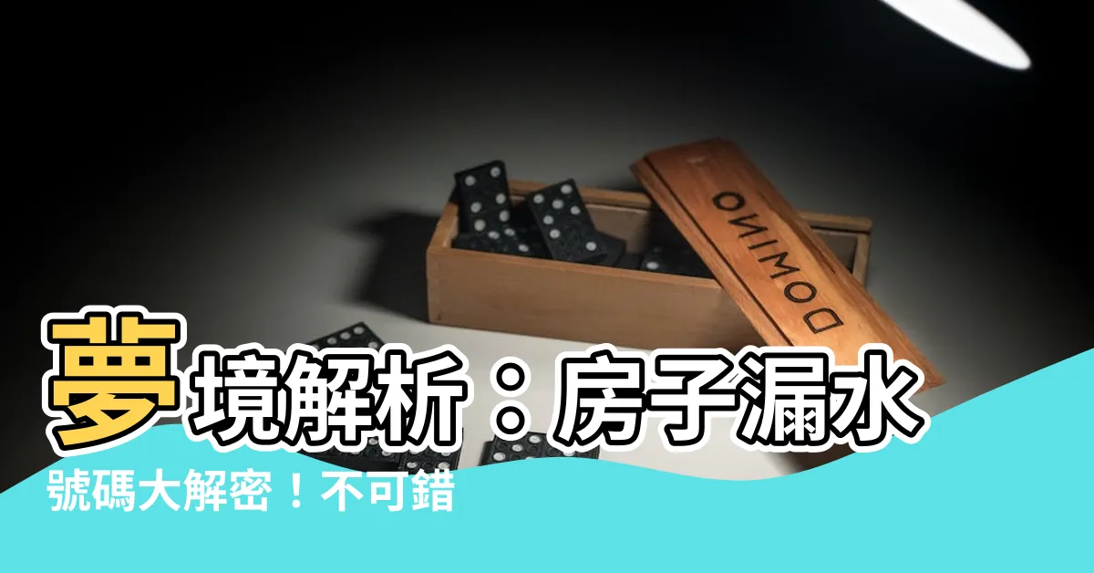 【夢見房子漏水號碼】夢境解析：房子漏水號碼大解密！不可錯過的關鍵資訊