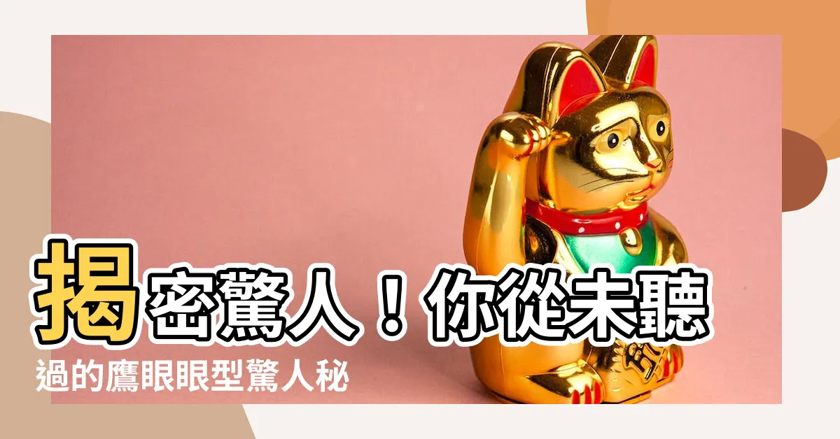 【鷹眼眼型】揭密驚人！你從未聽過的鷹眼眼型驚人秘密！