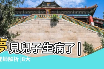【夢見兒子説身心健康了】夢見兒子生病了 |命理師解析 |8大類夢境 |