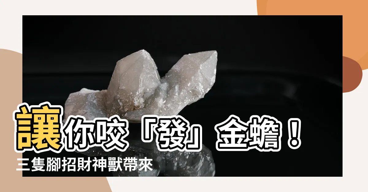 【咬錢蟾蜍三隻腳】讓你咬「發」金蟾！三隻腳招財神獸帶來無限財富！