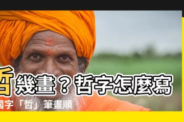 【哲幾畫】哲幾畫？哲字怎麼寫？國字「哲」筆畫順序教學