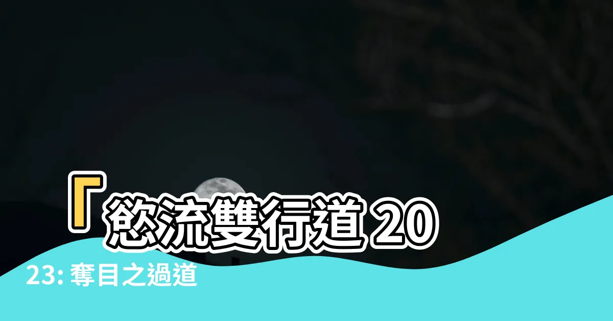 【慾流雙行道 2023】「慾流雙行道 2023: 奪目之過道」