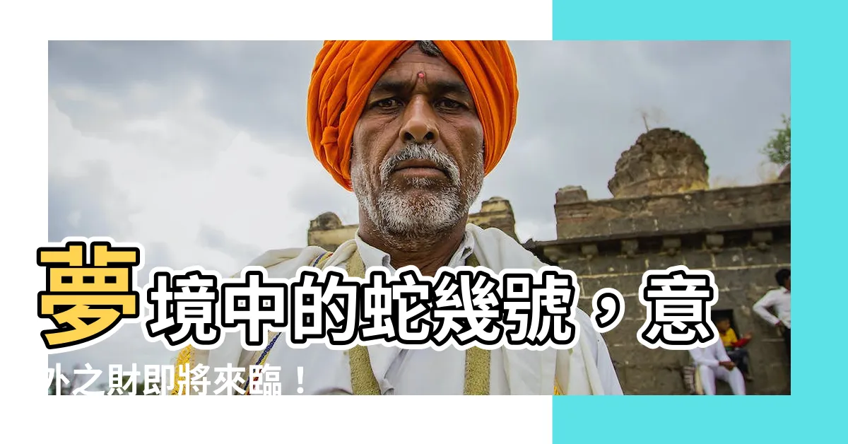 【蛇幾號】夢境中的蛇幾號，意外之財即將來臨！
