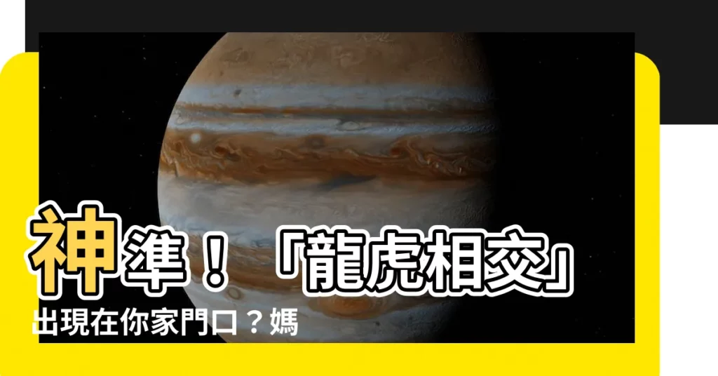 【龍虎相交在門前健康】神準！「龍虎相交」出現在你家門口？媽祖靈籤揭曉健康運勢