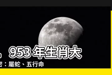 【1953 年生肖】1953 年生肖大解密：屬蛇、五行命格、每月運勢全解析