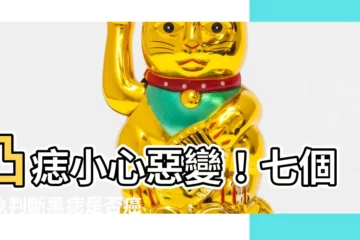 【凸出來的痣】凸痣小心惡變！七個跡象判斷黑痣是否癌變