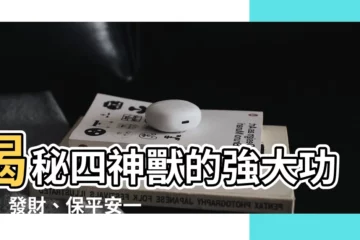 【四神獸功效】揭秘四神獸的強大功效！發財、保平安一次搞定！