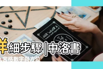 【易經九宮數】詳細步驟 |中洛書的九宮格數字與方位排序規律 |解析與教學 |
