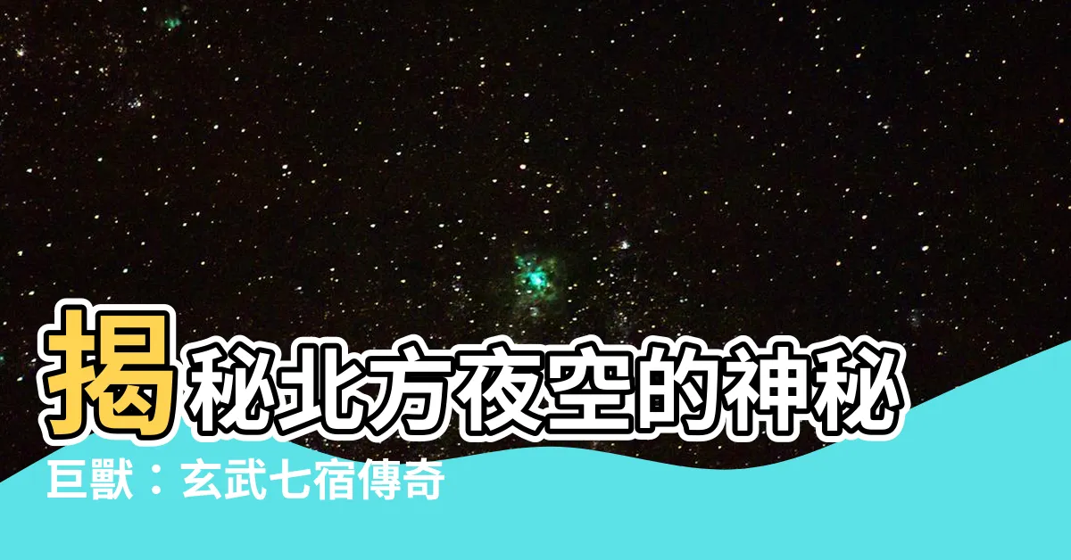 【玄武七宿】揭秘北方夜空的神秘巨獸：玄武七宿傳奇