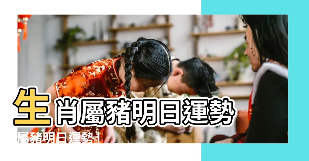 生肖屬豬明日運勢 |屬豬明日運勢 |屬豬明日明天運勢 |【豬在明日運氣】