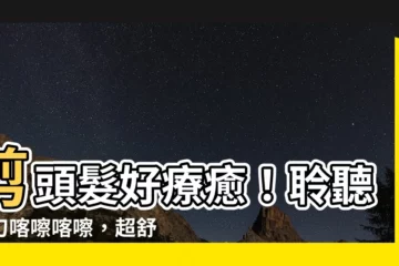 【剪頭髮聲音】剪頭髮好療癒！聆聽剪刀喀嚓喀嚓，超舒壓美容音效