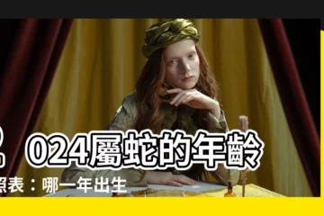 【蛇出生】2024屬蛇的年齡對照表：哪一年出生屬蛇？