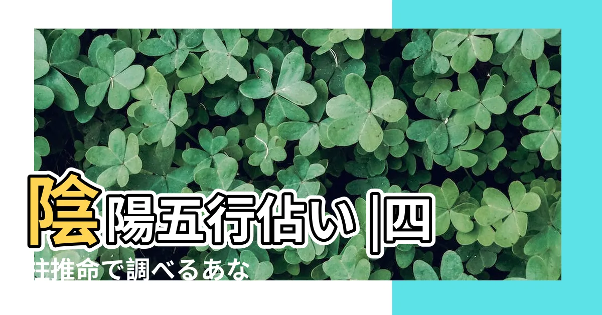 【陰陽五行 生年月日】陰陽五行佔い |四柱推命で調べるあなたの五行屬性 |生年月日で鑑定 |
