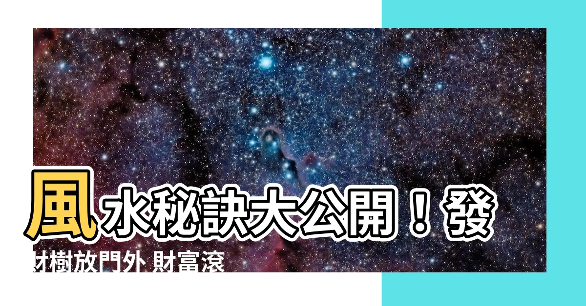 【發財樹放門外】風水秘訣大公開！發財樹放門外 財富滾滾進不停