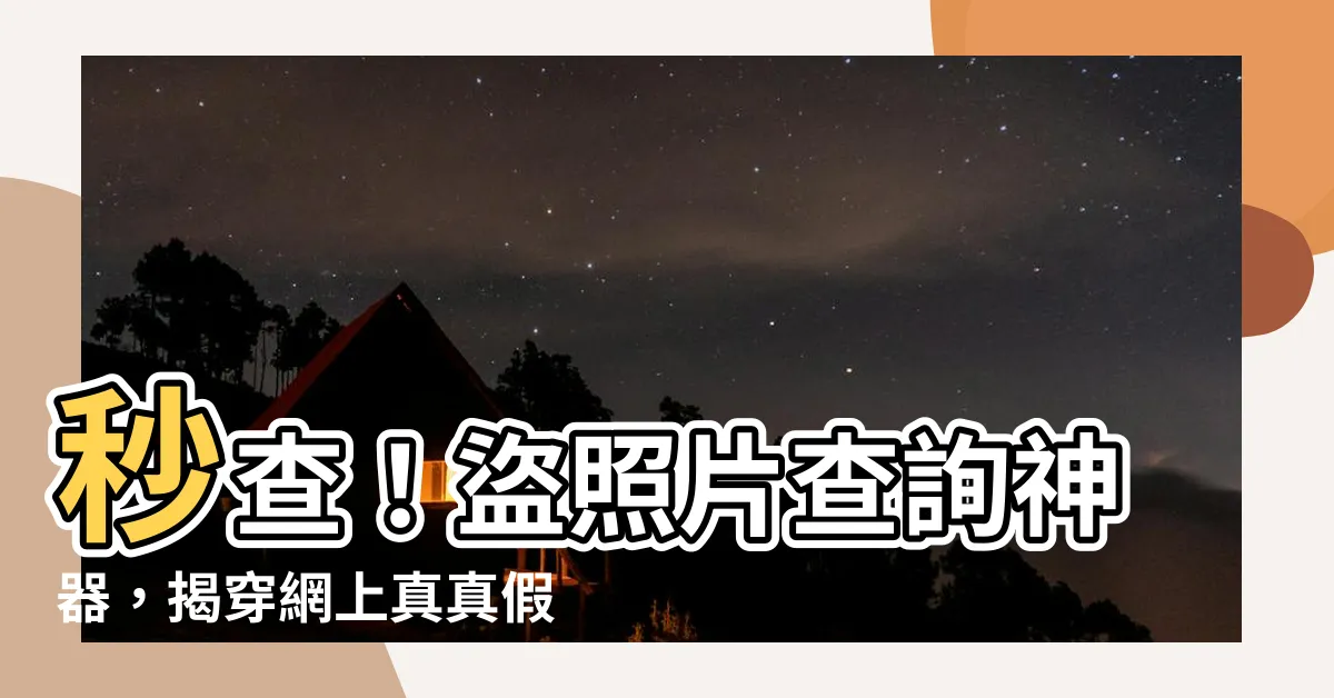 【盜照片查詢】秒查！盜照片查詢神器，揭穿網上真真假假
