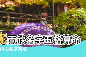 【沈雨欣這個名字打分】沈雨欣名字五格算命 |沈雨心名字寓意 |沈雨欣名字的含義 |
