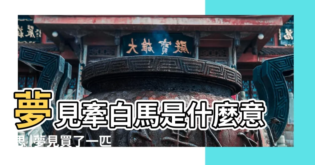 夢見牽白馬是什麼意思 |夢見買了一匹白馬 |夢見牽著馬 |【夢見有人牽着一匹白馬】