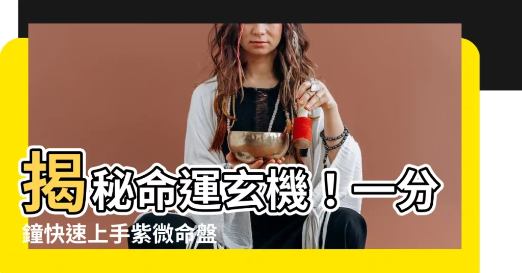 【怎麼看命格】揭秘命運玄機！一分鐘快速上手紫微命盤，免費解讀你的命格