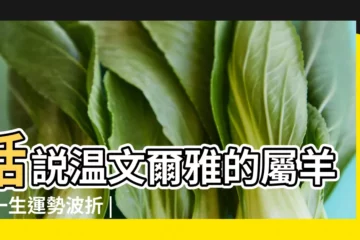 【屬羊的人一生命運】話説温文爾雅的屬羊人一生運勢波折 |屬羊人一生運勢 |不同年份屬羊人的性格和命運 |