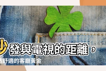 【沙發 電視距離】沙發與電視的距離，打造舒適的客廳黃金比例！