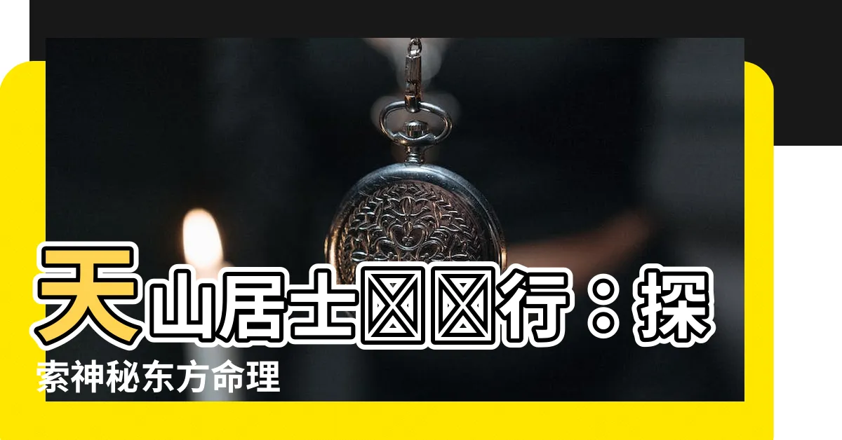 【天山居士紐約】天山居士紐約行：探索神秘東方命理