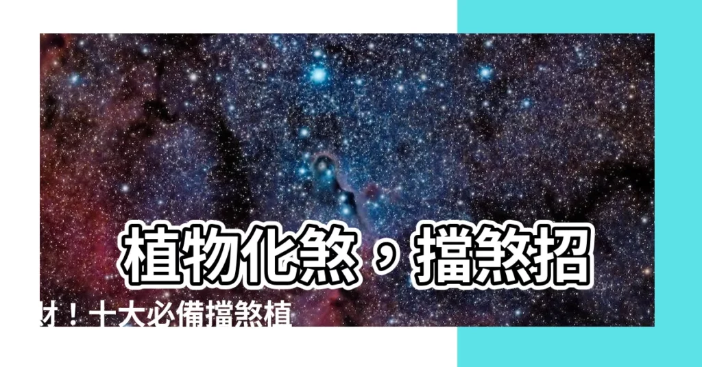 【化煞植物】 植物化煞，擋煞招財！十大必備擋煞植物推薦，趕緊收藏！