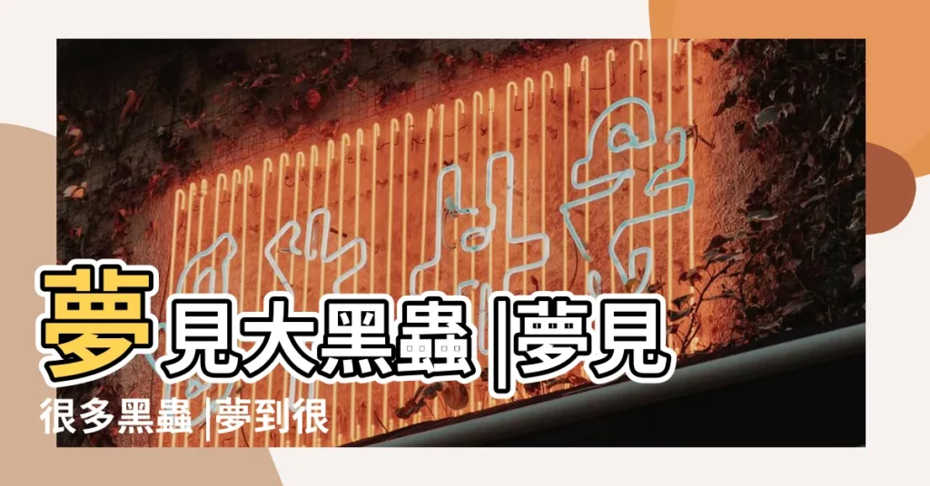 夢見大黑蟲 |夢見很多黑蟲 |夢到很多黑蟲子滿地爬 |【夢見地上很多黑色的蟲子】