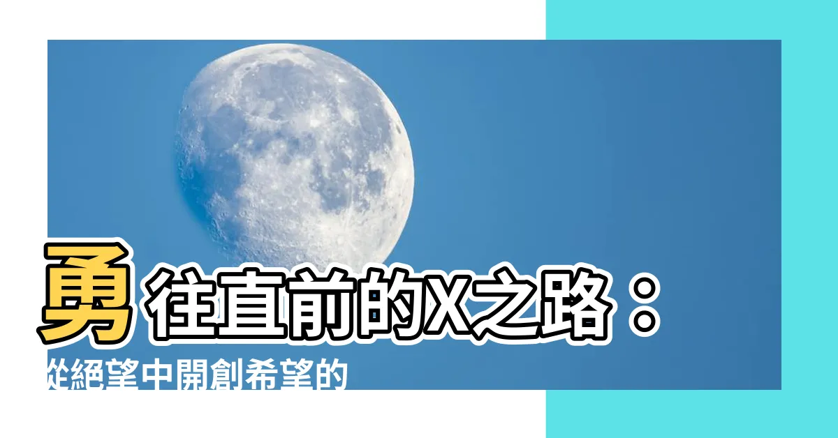 【勇往直前】勇往直前的X之路：從絕望中開創希望的光明