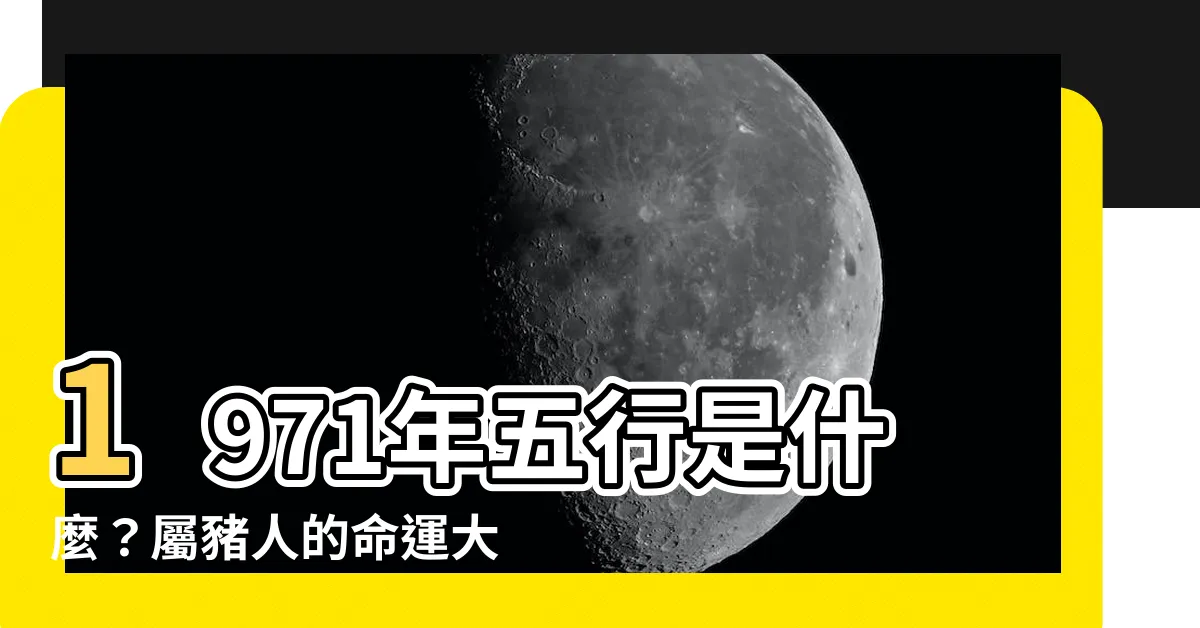 【1971年五行屬什麼】1971年五行是什麼？屬豬人的命運大解析！