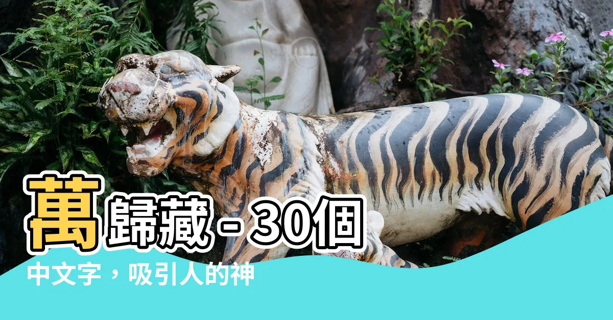 【萬歸藏】萬歸藏 - 30個中文字，吸引人的神秘寶藏等待你的發現！