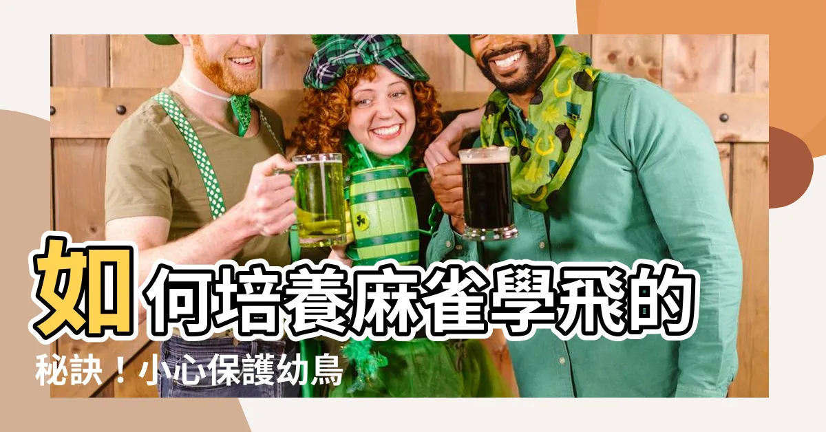 【麻雀學飛】如何培養麻雀學飛的秘訣！小心保護幼鳥的重要步驟