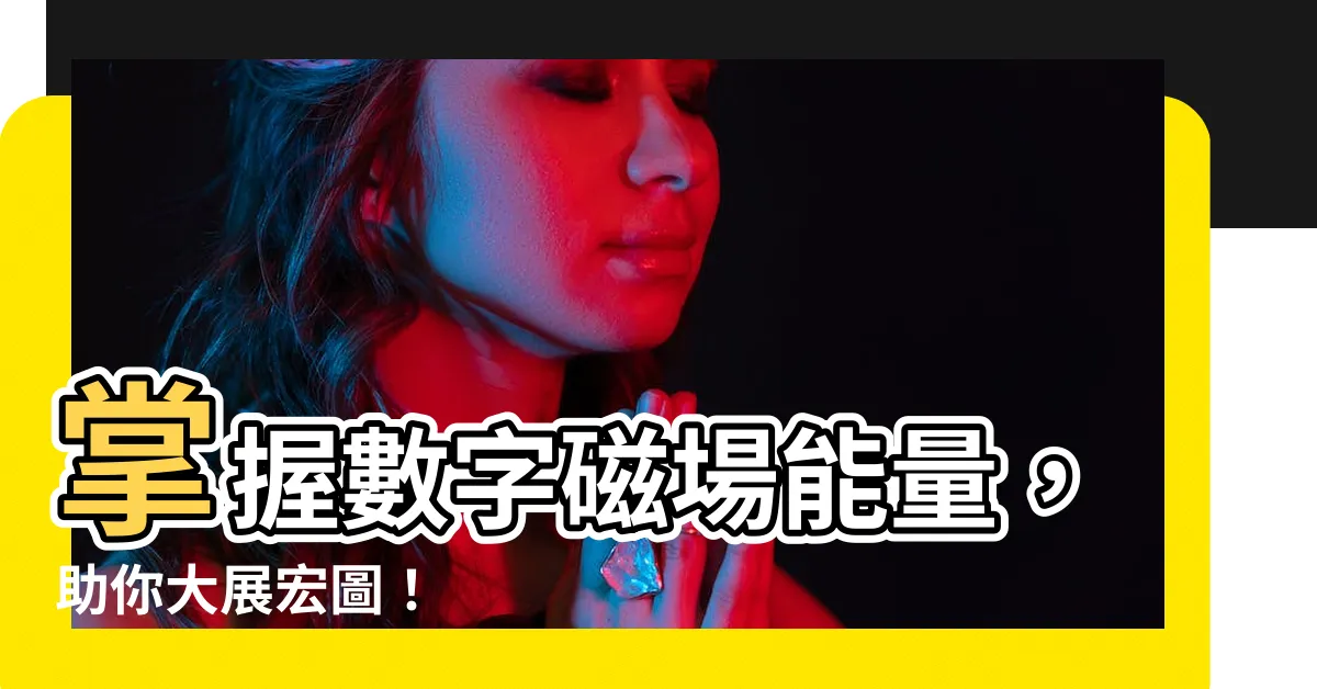 【數字磁場】掌握數字磁場能量，助你大展宏圖！