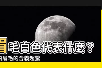 【眉毛白色代表什麼】眉毛白色代表什麼？長白眉毛的含義超驚人，竟然這樣！
