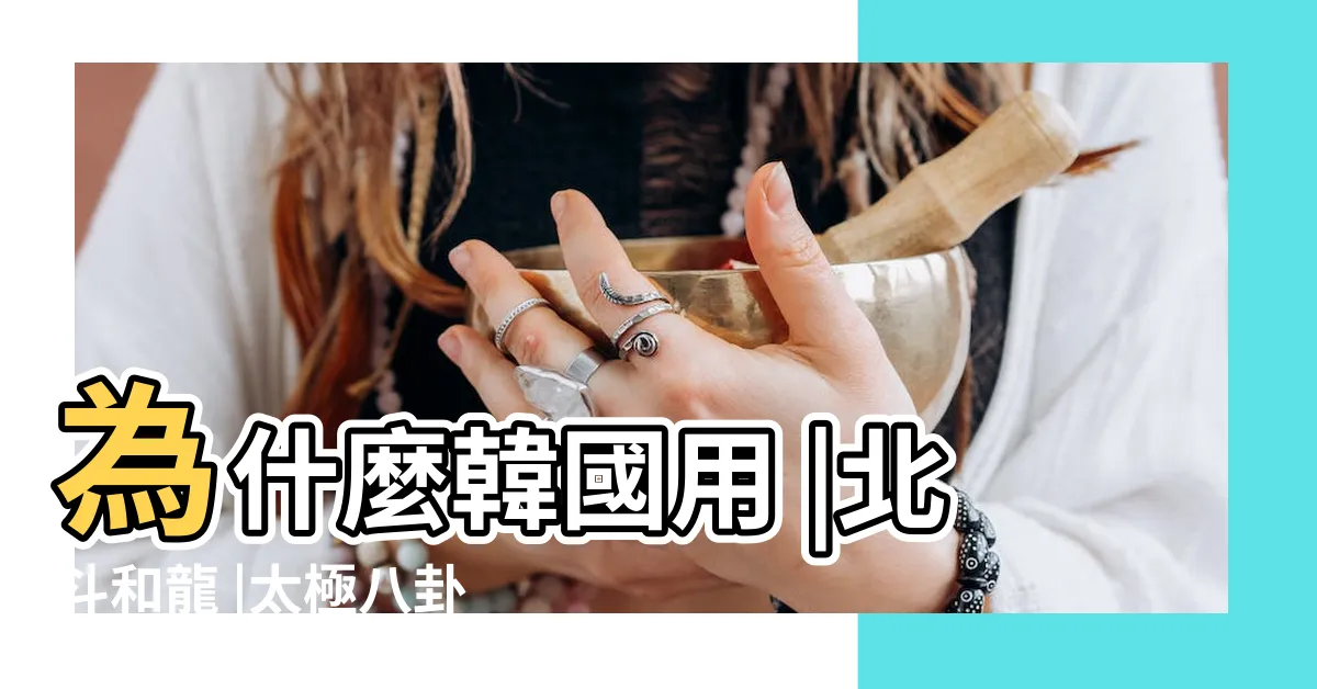 【太極圖案意思】為什麼韓國用 |北斗和龍 |太極八卦 |