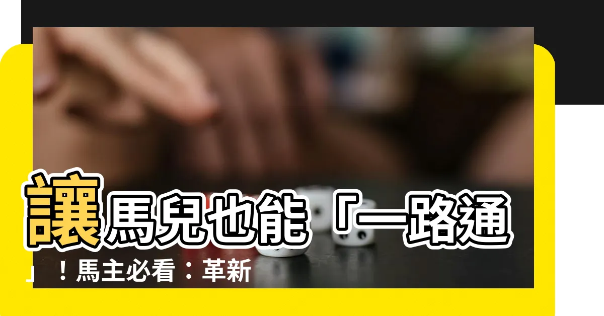 【一路通 馬】讓馬兒也能「一路通」！馬主必看：革新騎乘體驗的關鍵裝備