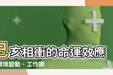 【巳亥相沖】巳亥相衝的命運效應：環境變動、工作調整等你來揭曉！