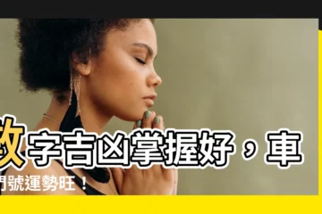 【數字吉凶 車牌】數字吉凶掌握好，車牌門號運勢旺！