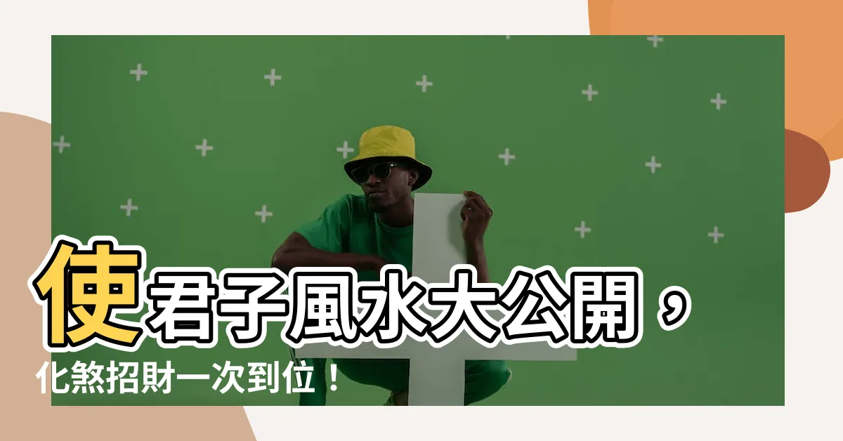 【使君子風水】使君子風水大公開，化煞招財一次到位！