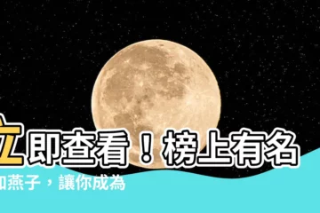 【加燕子】立即查看！榜上有名的加燕子，讓你成為燕子達人