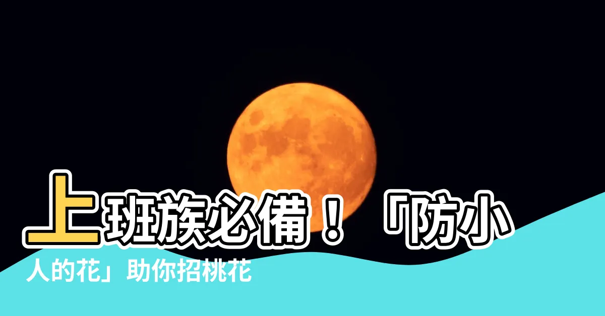 【防小人的花】上班族必備!「防小人的花」助你招桃花、旺財運!