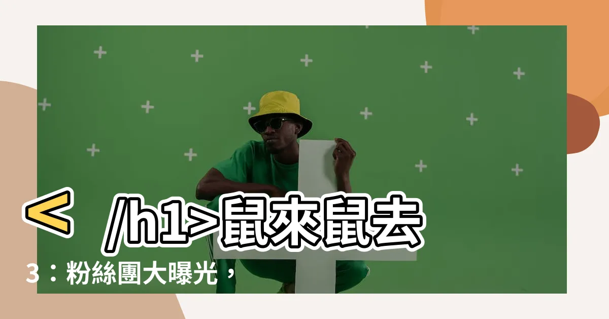 【鼠來鼠去3】鼠來鼠去3：粉絲團大曝光，精彩絕倫不藏私！