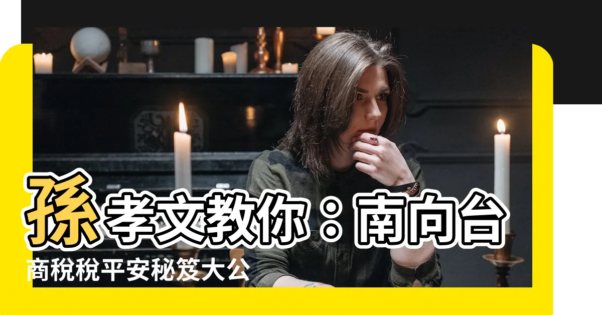 【孫孝文】孫孝文教你：南向台商税税平安秘笈大公開