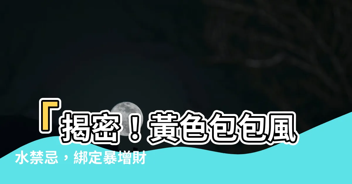 【黃色包包風水】「揭密！黃色包包風水禁忌，綁定暴增財運的秘訣！」