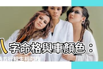 【車顏色命格】八字命格與車顏色：透過五行相生相剋找出最旺運的愛車色系