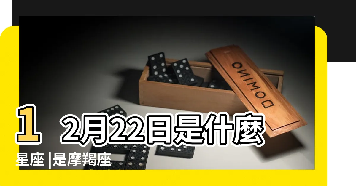 【12/22 星座】12月22日是什麼星座 |是摩羯座 |