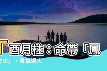 【丁酉月柱】丁酉月柱：命帶「鳳凰之火」，貴氣逼人、財運旺盛！