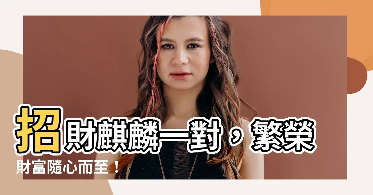 【麒麟一對】招財麒麟一對，繁榮財富隨心而至！