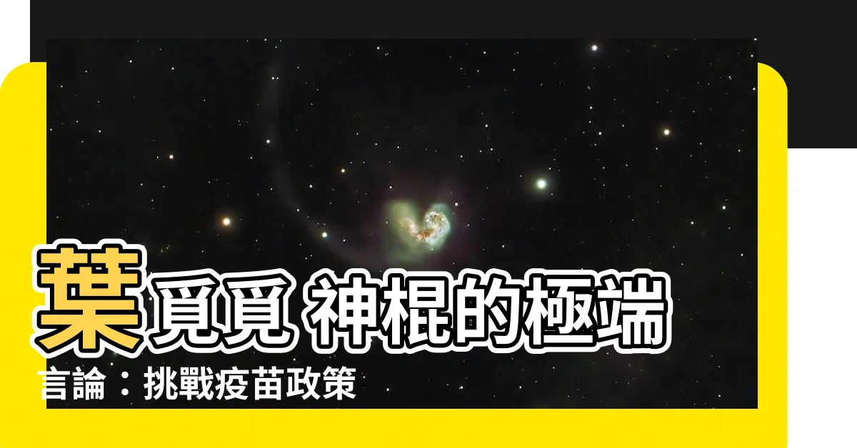 【葉覓覓 神棍】葉覓覓 神棍的極端言論：挑戰疫苗政策的荒謬之路